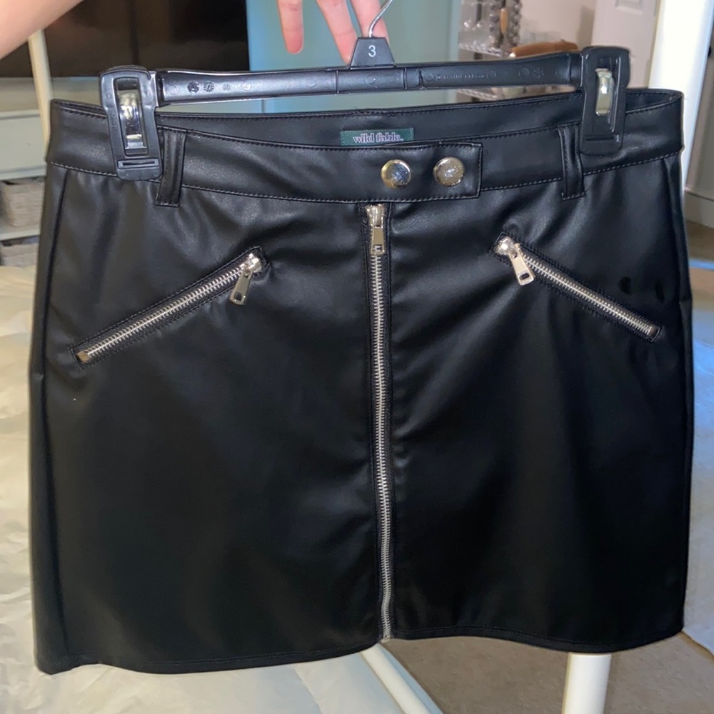 Black leather skirt never worn